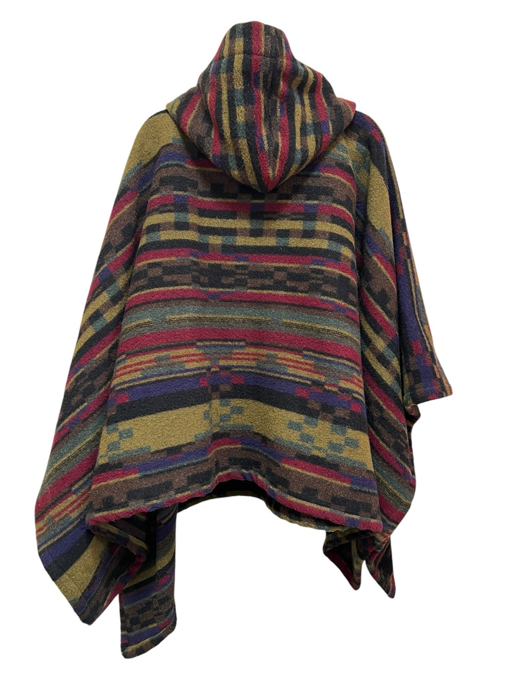 Parachute Poncho by Nicola Pelly & Harry Parnass, Wool Blend One Size Fits All - Picture 6 of 7